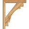 Ekena Millwork Merced Block Rough Sawn Bracket w/ Offset Brace, Western Red Cedar, 4"W x 18"D x 22"H BKT0402X18X22MRC05RWR - alternate 2